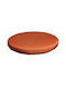 Outdoor Round Chair Cushion Waterproof Fabric Orange Colour Zipper Φ48*5cm