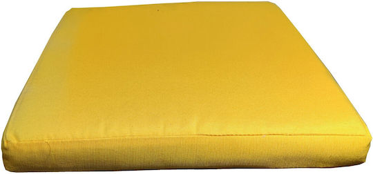 Perna Scaunului Exterior Impermeabilă Material Galben Culoare Fermuar 43*43*5cm