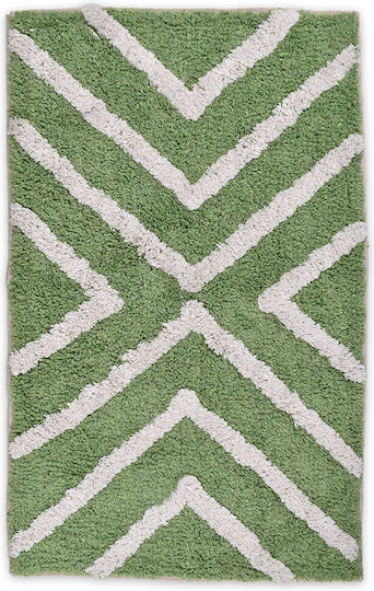 Ταπέτο Μπάνιου 50x80cm Ottoalmas Arrows Πράσινο