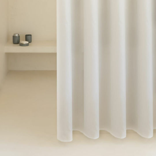 Shower Curtain New Plus 140x200 White