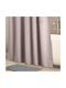 Κουρτίνα Μπάνιου Fieldcrest Linen-look 180cmx200cm Light Puce