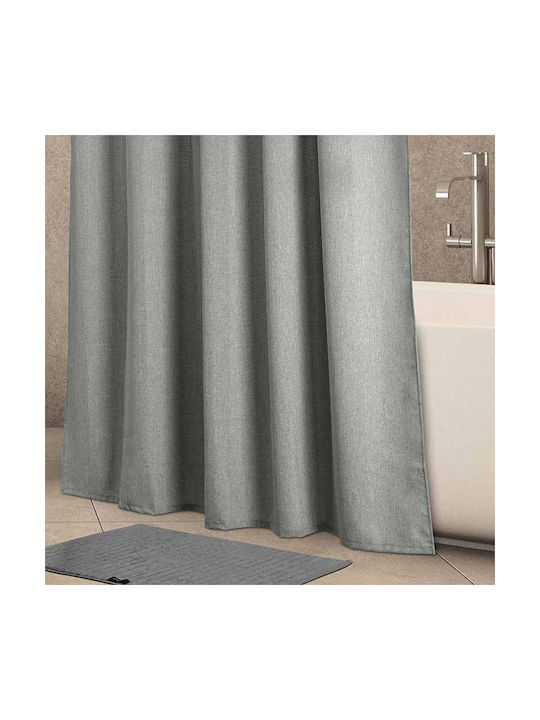 Shower Curtain Fieldcrest Linen-Look 180x200 Irish