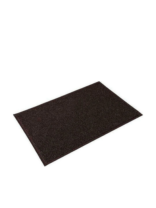 New Plan 15mm 50x70 Кафяво Подоходно Изтривалка Без Подложка Pvc Doormat 15pvc5070br