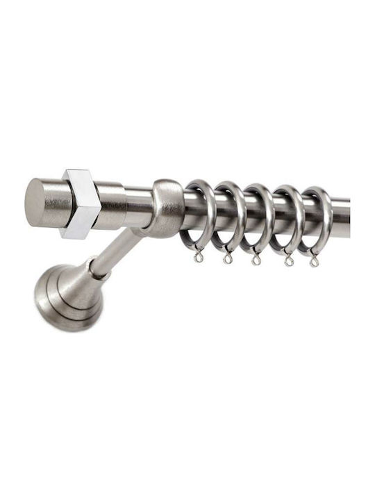 Curtain Pole Ø25 Satin Nickel Anartisi S11 3.60...