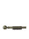 Extendable Single Round Bronze Curtain Pole 140-240cm
