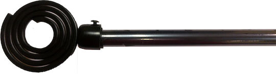 Kurtinóverga Metalică Extensibilă Snail Neagră 120-210cm