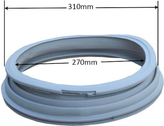 Whirlpool Philips Awg714 Washing Machine Door Sealing Rubber Back Holes