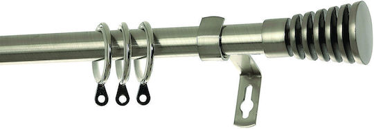 Ausziehbare Metallische Vorhangstange Vienna Einzeln Φ16mm 160-300cm Chrom 160/300cm