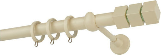 Kουρτινόξυλο Metalic Φ25 Zogometal Cp0473 Ivoire Mat 200cm Kουρτινόξυλο Metalic Φ25 Zogometal Cp0473 Ivoire Mat 200cm