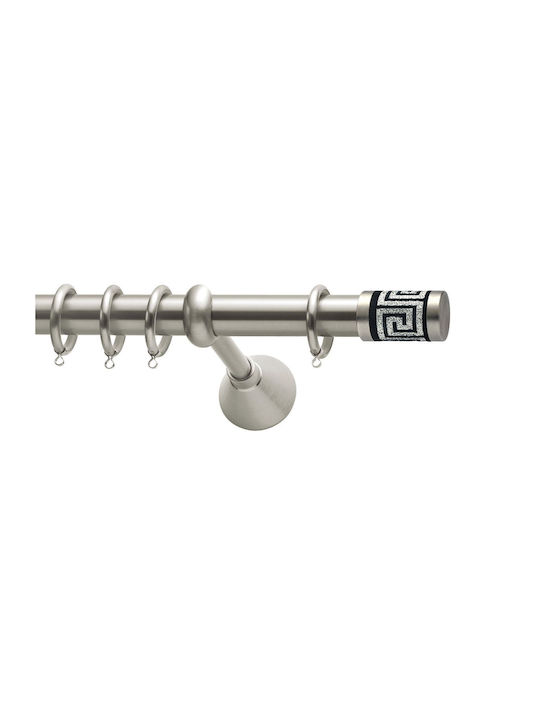 Curtain Pole Viometale Set Meandros Φ25 Nickel ...