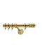 Curtain Pole Viometale Set Meandros Φ25 Matte Floor 160cm Double Set Rail 160 Cm