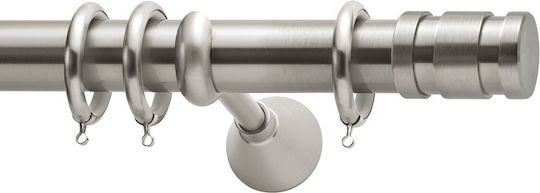 Metallic Curtain Pole Φ35 Viometale Polar Matte Nickel 300cm