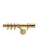 Curtain Pole Viometale Set Italia Φ25 Matte Floor 160cm Double Set by Rail 160 Cm