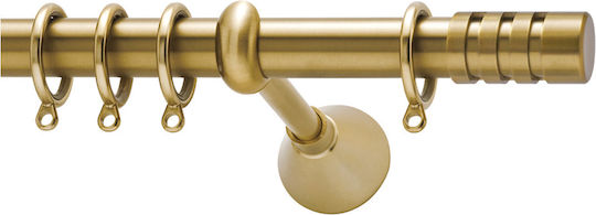 Curtain Pole Viometale Set See Through Φ25 Matte Floor 160cm Double Set by Rail 160 Cm