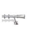 Metallic Curtain Pole Enis Tilos Matt Nickel 160cm Double Tube Diameter 20