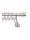 Metallic Curtain Pole F35 Enis Amorgos Crystals Nickel Matte 160cm