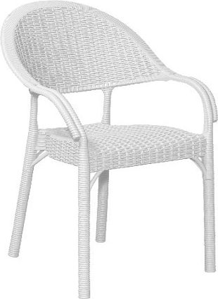 Καρέκλα Fiesta Λευκή 60x60x84εκ. Καρέκλα Fiesta Λευκή 60x60x84εκ.