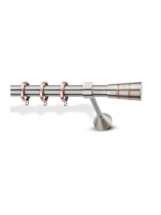 Enis Metallic Curtain Pole 25mm Samothraki Nick...