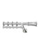 Metallic Curtain Pole Enis Tilos Crystal Nickel Matte 240cm