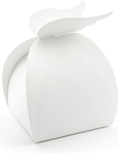 PartyDeco Paper Box for Gift White 8.5x8.5x14.5cm.