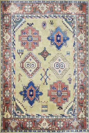 Ръчно Изработен Килим Gharajeh Вълна 193x164 193x164см
