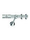 Domus Nickel Matte Chrome 1.60 Meter Oval Rail Curtain Pole