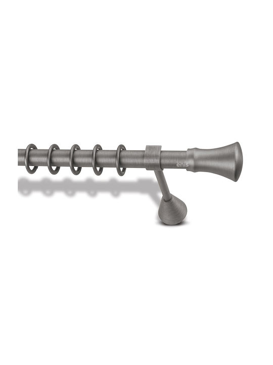 Bare pentru perdele Domus Lesvos Metalic Culoare Full Face Gri Diametru Φ25 Lungime 300cm