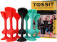Darts Game Suction Cups Tossit 7-piece Set Red-turquoise