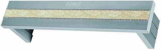 Μετώπη Swarovski Domus Καδένα Νικέλ Οβάλ Δέρμα Μπέζ Κροκό 7713-75