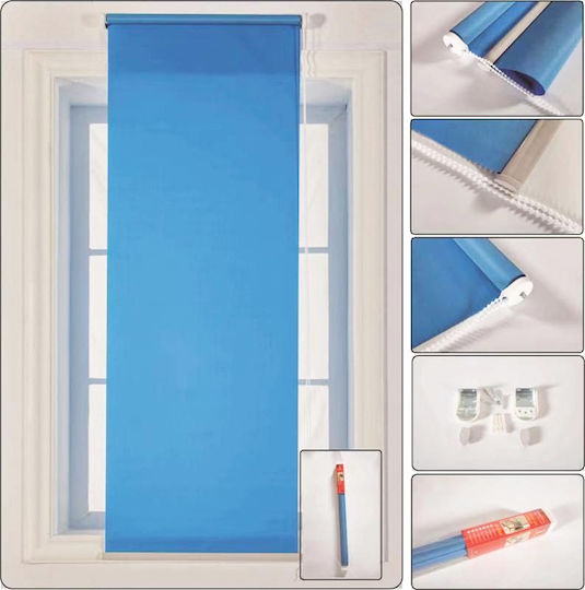 Shade Roller Blinds 200x180cm Blue 23819
