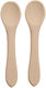 AppeKids Set Essgeschirr aus Silikon Beige 2Stück AK275503