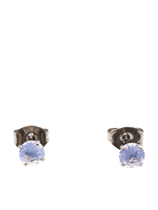 Poco Loco Earrings Titanium with Stones