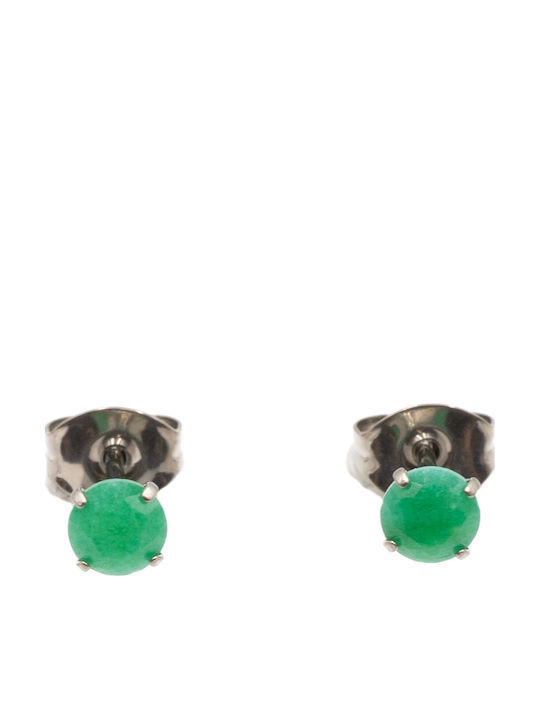 Poco Loco Earrings Titanium with Stones