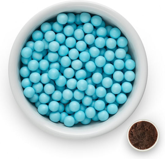 CHatzigiannakis Choco Balls Perlé in Standard Form mit Geschmack Schokolade Hellblau 1000gr