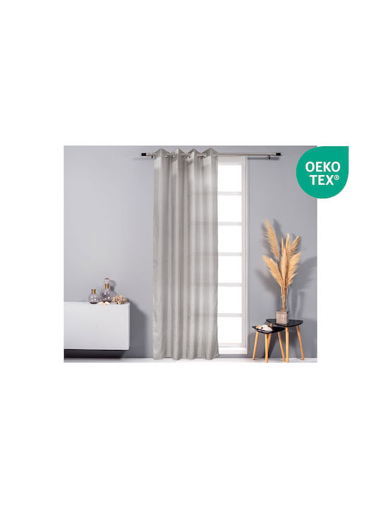 Easy Home Curtain With Grommets Piano Gray 140x260cm