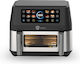 HomeVero Air Fryer with Double Detachable Bucket 9lt Silver HV-AF9CD