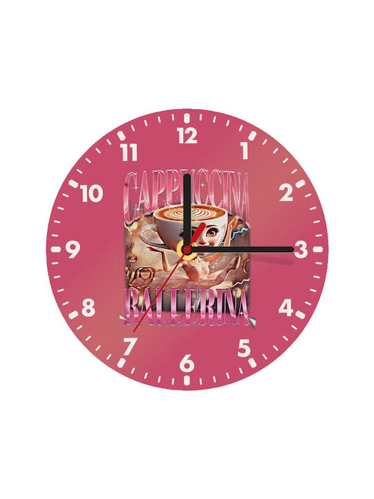 Koupakoupa Ballerina Capuchina Funk Ρολόι Τοίχου Ξύλινο Ø20cm