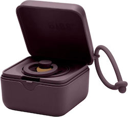 Bibs Purple Plastic Pacifier Case