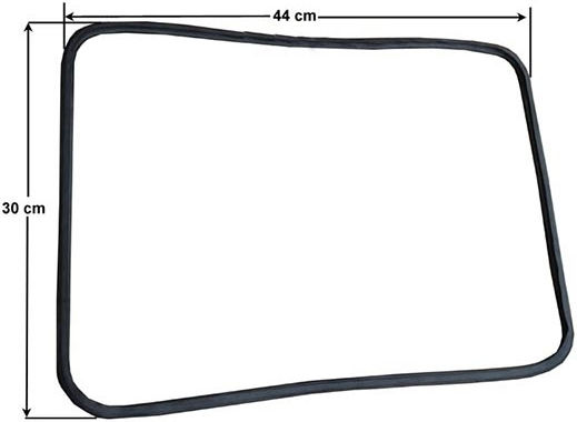 Φλάντζα Πόρτας Φούρνου Siemens Bosch Pitsos Original Τετράγωνη 44cm X 30cm 4 Διπλά Γαντζάκια 2 Στην Μέση