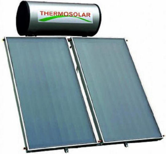 Thermosolar Solar Water Heater 200lt Glass 3 sq.m. Roof Tile Selective