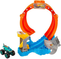 Hot Wheels Πίστα Monster Truck Καρχαρίας για 4+ Ετών
