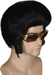 Men's 50s-60s Style Περούκα Καρέ Μελαχρινή για Halloween 56εκ. Men's 50s-60s Style Περούκα Καρέ Μελαχρινή για Halloween 56εκ.
