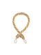 Decorative Curtain Tieback Rayon 5*4cm Finishes Eyelets Height 95cm Ecru Gold