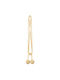 Decorative Curtain Tieback Rayon 2*6cm Balls Height 60cm Beige Gold