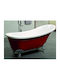 Acryl Badewanne Freistehend Retro Icsh Lb 1784 Rot 163x70cm