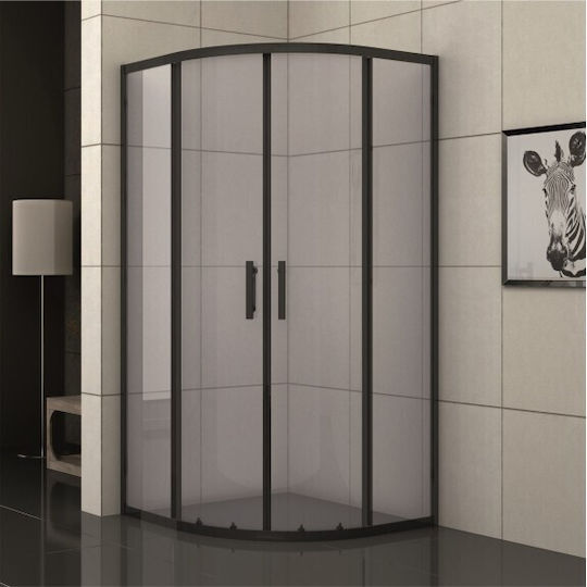 Καμπινα Ντους 90χ90 Ics 285b Black