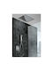 Excel Alma Aurora Built-In Set 2 Exits Mixer Hand Shower & Shower Head 40x40