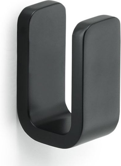 Gedy Single Black Wall-Mounted Bathroom Hook