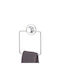 Tekno-tel Square Bathroom Towel Rack 16x4x16cm Thickness Ø7mm Load Capacity 12kg Chrome-Plated Steel Extra Strong Suction Cup