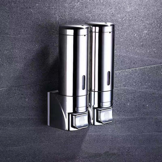 Dispenser Dublu de Baie Am-2202 Argintiu